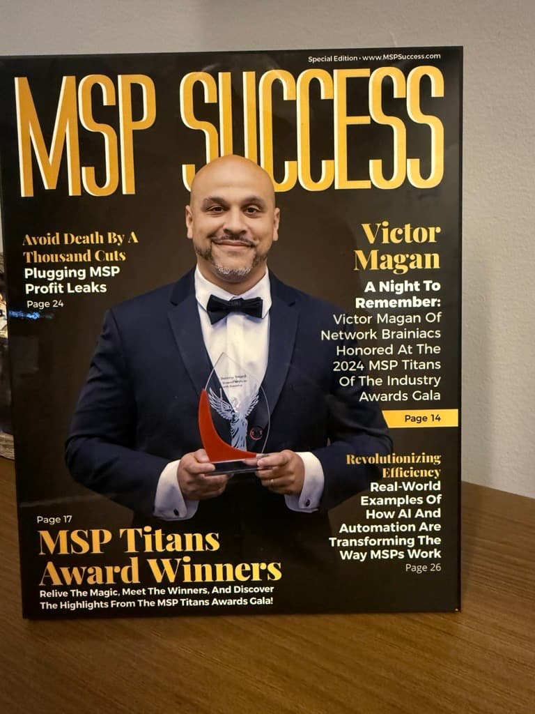 MSP Success magazine cover — Victor Magan honored at the 2024 MSP Titans of the Industry Awards Gala