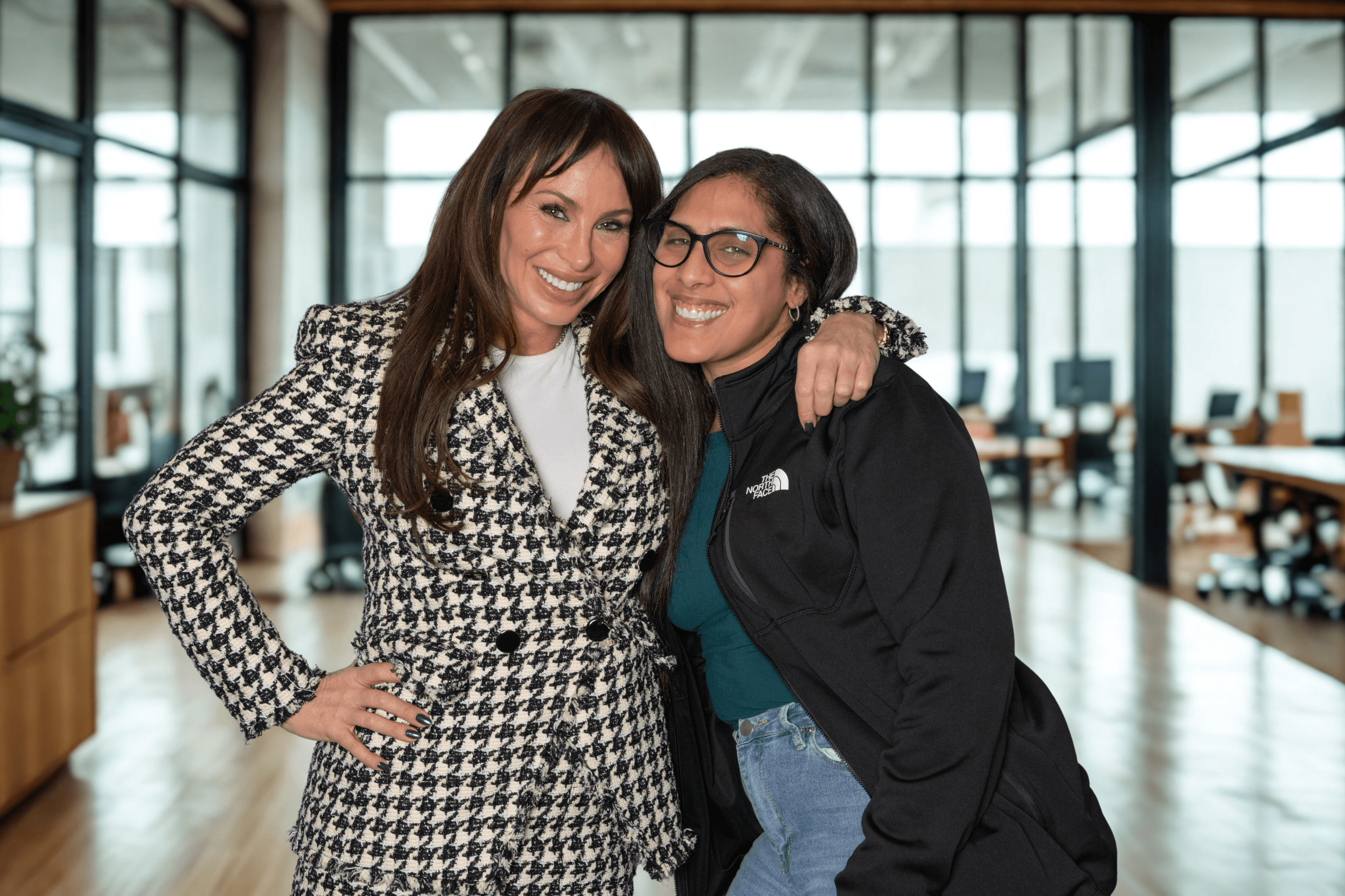 Juana Magan with Molly Bloom, whose life inspired the film Molly's Game